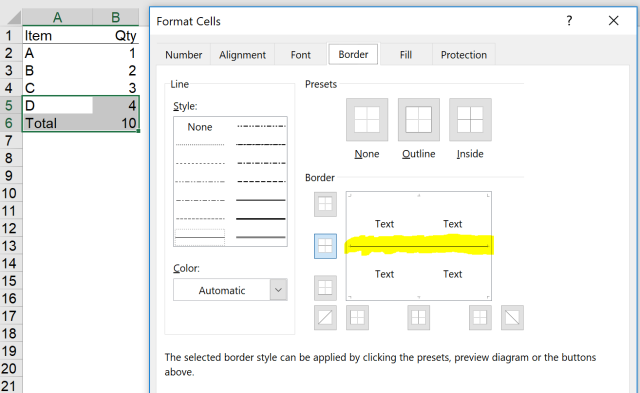 Excel Tip - Hide and Seek Cell Border9.PNG